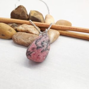 Shop Rhodonite Pendants! Rhodonite Pendant Necklace – Natural Rhodonite Jewelry – Rhodonite Crystal Necklace for women – Birthstone Jewelry – Rhodonite Charm | Natural genuine Rhodonite pendants. Buy crystal jewelry, handmade handcrafted artisan jewelry for women.  Unique handmade gift ideas. #jewelry #beadedpendants #beadedjewelry #gift #shopping #handmadejewelry #fashion #style #product #pendants #affiliate #ad