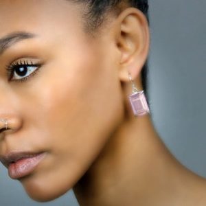 14k Gold Earrings · Rose Quartz Earrings · Pink Earrings · Rose Quartz Jewelry · Earrings For Mom | Natural genuine Array earrings. Buy crystal jewelry, handmade handcrafted artisan jewelry for women.  Unique handmade gift ideas. #jewelry #beadedearrings #beadedjewelry #gift #shopping #handmadejewelry #fashion #style #product #earrings #affiliate #ad