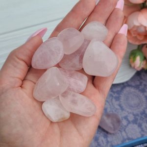 Shop Tumbled Rose Quartz Crystals & Pocket Stones! Tumbled Rose Quartz, Choose Quantity, Small Crystal Stones for Jewelry, Decor, or Crystal Grids | Natural genuine stones & crystals in various shapes & sizes. Buy raw cut, tumbled, or polished gemstones for making jewelry or crystal healing energy vibration raising reiki stones. #crystals #gemstones #crystalhealing #crystalsandgemstones #energyhealing #affiliate #ad