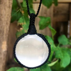 Shop Selenite Necklaces! Selenite necklace for women, selenite crystal  necklace men, gemstone necklace for mom. macrame necklace for men, macrame gemstone necklace | Natural genuine Selenite necklaces. Buy handcrafted artisan men's jewelry, gifts for men.  Unique handmade mens fashion accessories. #jewelry #beadednecklaces #beadedjewelry #shopping #gift #handmadejewelry #necklaces #affiliate #ad