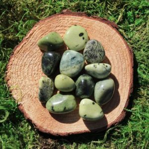 Shop Serpentine Stones & Crystals! Chytha Serpentine Medium Tumbled | Natural genuine stones & crystals in various shapes & sizes. Buy raw cut, tumbled, or polished gemstones for making jewelry or crystal healing energy vibration raising reiki stones. #crystals #gemstones #crystalhealing #crystalsandgemstones #energyhealing #affiliate #ad