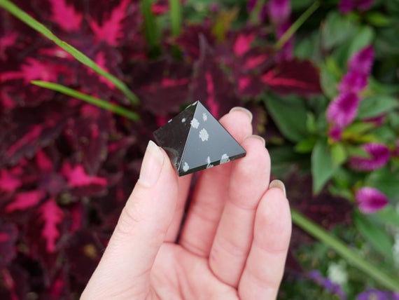 Snowflake Obsidian Pyramids