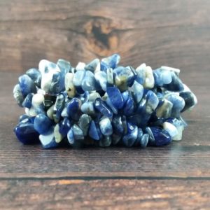 Shop Sodalite Chip & Nugget Beads! Sodalite Gemstone Beads, Crystal Chips Bag of 50 Pieces, Full Strand, Reiki Infused A Extra Grade Sodalite Bead Chips | Natural genuine chip Sodalite beads for beading and jewelry making.  #jewelry #beads #beadedjewelry #diyjewelry #jewelrymaking #beadstore #beading #affiliate #ad