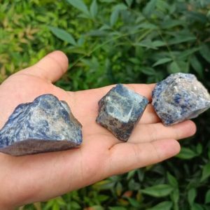 Shop Raw & Rough Sodalite Stones! Raw Sodalite Chunk 30-50mm | Natural genuine stones & crystals in various shapes & sizes. Buy raw cut, tumbled, or polished gemstones for making jewelry or crystal healing energy vibration raising reiki stones. #crystals #gemstones #crystalhealing #crystalsandgemstones #energyhealing #affiliate #ad