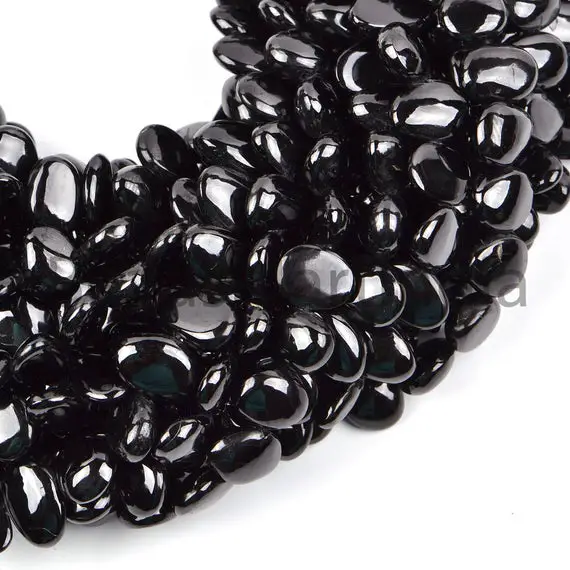 Natural Black Spinel Smooth Nugget Beads, Black Spinel Plain Beads, Black Spinel Smooth Beads, Spinel Nugget Beads, Black Spinel Beads