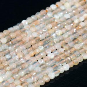 Shop Sunstone Faceted Beads! Genuine Natural Orange Sunstone Loose Beads Grade AAA Faceted Flat Round Button Shape 3-4mm | Natural genuine faceted Sunstone beads for beading and jewelry making.  #jewelry #beads #beadedjewelry #diyjewelry #jewelrymaking #beadstore #beading #affiliate #ad