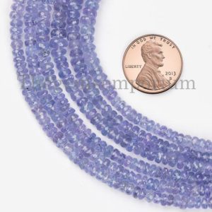Shop Tanzanite Faceted Beads! Tanzanite Faceted Rondelle Beads, 3-5mm  Tanzanite Faceted Beads, Tanzanite Rondelle Beads, Tanzanite Beads, Tanzanite | Natural genuine faceted Tanzanite beads for beading and jewelry making.  #jewelry #beads #beadedjewelry #diyjewelry #jewelrymaking #beadstore #beading #affiliate #ad