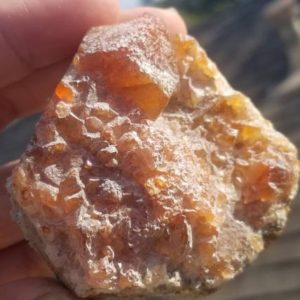 Shop Raw & Rough Orange Calcite Stones! Terminated Orange Calcite Crystal Cluster (125g) | Natural genuine stones & crystals in various shapes & sizes. Buy raw cut, tumbled, or polished gemstones for making jewelry or crystal healing energy vibration raising reiki stones. #crystals #gemstones #crystalhealing #crystalsandgemstones #energyhealing #affiliate #ad