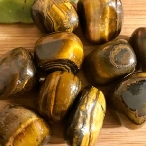Tumbled Tigers Eye Stones Set with Gift Bag and Note | Natural genuine stones & crystals in various shapes & sizes. Buy raw cut, tumbled, or polished gemstones for making jewelry or crystal healing energy vibration raising reiki stones. #crystals #gemstones #crystalhealing #crystalsandgemstones #energyhealing #affiliate #ad