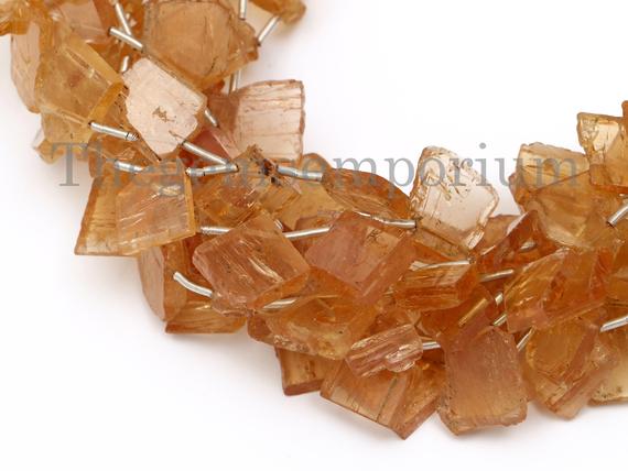 Imperial Topaz Flat Fancy Nuggets Beads , Imperial Topaz Beads, Topaz Nuggets Beads, Imperial Topaz Nugget Beads, Flat Fancy Nuggets,