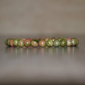 6mm Unakite Bracelet, Heart Chakra Bracelet for Chakra Balance, Reiki Infused Unakite Healing Bracelet for Protection and Self Healing | Natural genuine Unakite bracelets. Buy crystal jewelry, handmade handcrafted artisan jewelry for women.  Unique handmade gift ideas. #jewelry #beadedbracelets #beadedjewelry #gift #shopping #handmadejewelry #fashion #style #product #bracelets #affiliate #ad