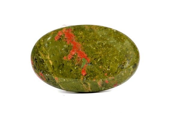 Unakite Loose Cabochon (30mm X 19mm X 4mm) - Oval Gemstone - Natural Unakite - Chakra Stone