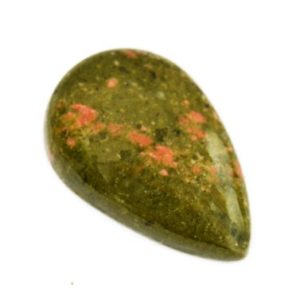 Natural Unakite Gemstone (28mm x 18mm x 7mm) – Drop Cabochon Stone – Unakite Crystal | Natural genuine stones & crystals in various shapes & sizes. Buy raw cut, tumbled, or polished gemstones for making jewelry or crystal healing energy vibration raising reiki stones. #crystals #gemstones #crystalhealing #crystalsandgemstones #energyhealing #affiliate #ad