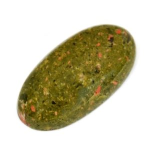 Shop Unakite Cabochons! Unakite Oval Cabochon Stone (31mm x 16mm x 7mm) – Gemstone Crystal – Natural Loose Unakite | Natural genuine stones & crystals in various shapes & sizes. Buy raw cut, tumbled, or polished gemstones for making jewelry or crystal healing energy vibration raising reiki stones. #crystals #gemstones #crystalhealing #crystalsandgemstones #energyhealing #affiliate #ad
