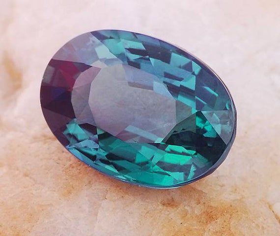 Alexandrite Stone,loose Faceted Cut Oval Shape,june Birthstone 6×4mm-10×12mm Rings Size Color Change Gemstone For Her Personalized Jewelry