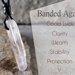 Shop Agate Pendants! Banded Agate Pendant, Good Luck Charm Necklace for Men, Protection Jewelry, Yoga Gifts for Him | Natural genuine Agate pendants. Buy handcrafted artisan men's jewelry, gifts for men.  Unique handmade mens fashion accessories. #jewelry #beadedpendants #beadedjewelry #shopping #gift #handmadejewelry #pendants #affiliate #ad