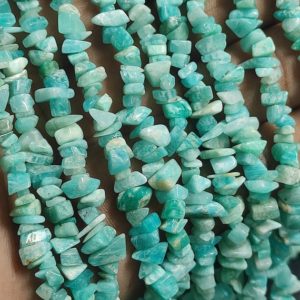 Shop Amazonite Chip & Nugget Beads! Natural Tibetan Turquoise Raw Uncut Chips Gemstone Beads,Blue Turquoise Raw Rough Uncut Beads,34" Turquoise Chip Beads For Handmade Jewelry | Natural genuine chip Amazonite beads for beading and jewelry making.  #jewelry #beads #beadedjewelry #diyjewelry #jewelrymaking #beadstore #beading #affiliate #ad