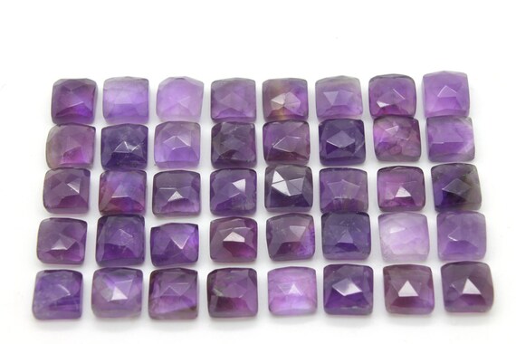 Square Cabochon,amethyst Cabochon,gemstone Cabochons,square Stone,aa Gemstone,loose Stones,jewelry Making,jewelry Supplies - 1 Stone