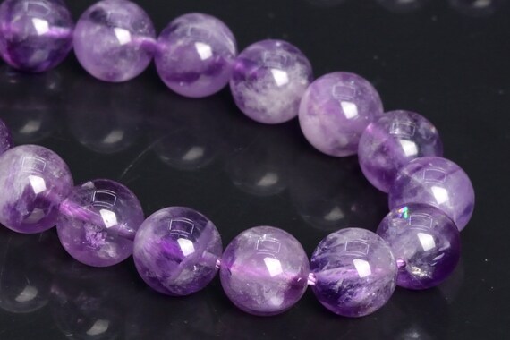 9mm Transparent Lavender Amethyst Beads Brazil Aa Genuine Natural Gemstone Half Strand Round Loose Bead 7.5" Bulk Lot Options (109412h-2958)