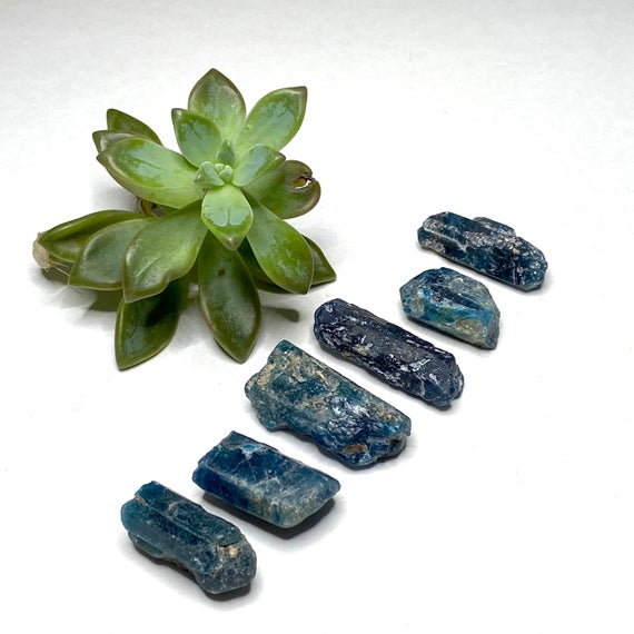 Raw Blue Apatite Crystal Points