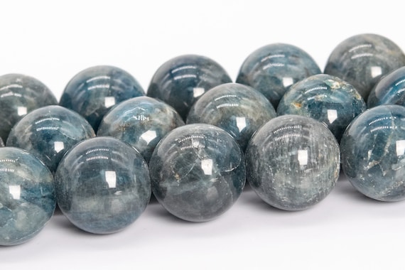 11-12mm Gray Blue Green Apatite Beads Grade A Genuine Natural Gemstone Round Loose Beads 15" / 7.5"bulk Lot Options (112193)