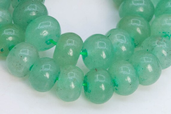 Genuine Natural Aventurine Gemstone Beads 6x4mm Parsley Bunch Rondelle Aaa Quality Loose Beads (102975)