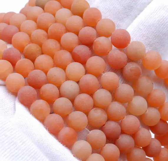 8mm Matte Aventurine Gemstone Round Loose Beads 7.5 Inch Half Strand (80002317-m12)
