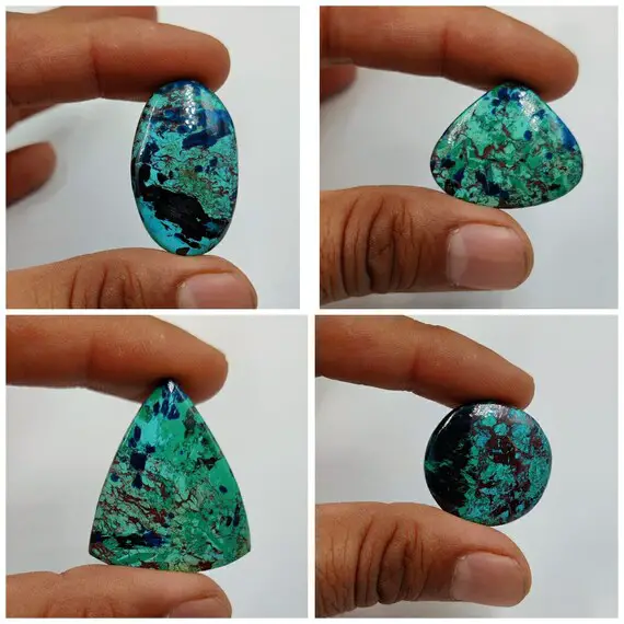 Aaa Quality Natural Azurite Stone  Cabochon Gemstone /healing Stone / Making Jewelry