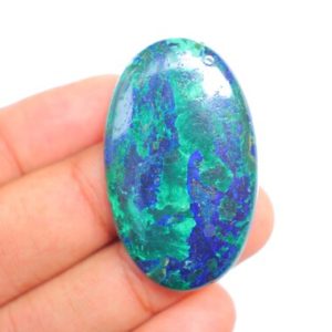 Shop Azurite Stones & Crystals! The Best! Azurite Malachite Cabochon, High Quality Azurite Malachite, Natural Azurite Malachite Cabochon, Loose Gemstone For Jewelry Making. | Natural genuine stones & crystals in various shapes & sizes. Buy raw cut, tumbled, or polished gemstones for making jewelry or crystal healing energy vibration raising reiki stones. #crystals #gemstones #crystalhealing #crystalsandgemstones #energyhealing #affiliate #ad