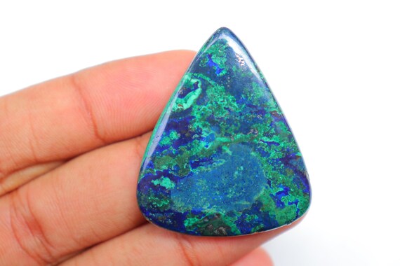 The Best! Azurite Malachite Cabochon, High Quality Azurite Malachite, Natural Azurite Malachite Cabochon, Loose Gemstone For Jewelry Making.