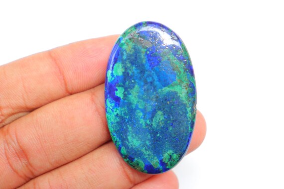 The Best! Azurite Malachite Cabochon, High Quality Azurite Malachite, Natural Azurite Malachite Cabochon, Loose Gemstone For Jewelry Making.