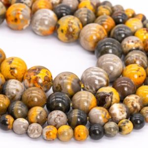 Genuine Natural Bumblebee Jasper Loose Beads Grade AAA Round Shape 6mm 8mm 10mm 12mm | Natural genuine round Gemstone beads for beading and jewelry making.  #jewelry #beads #beadedjewelry #diyjewelry #jewelrymaking #beadstore #beading #affiliate #ad