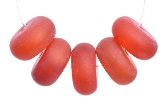Genuine Natural Carnelian Gemstone Beads 8x4mm Matte Red Rondelle Aaa Quality Loose Beads (103102)
