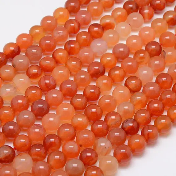 Carnelian Beads Gemstone Round 10mm