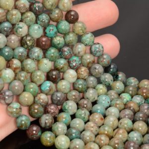 Shop Chrysocolla Round Beads! 5-6MM Genuine Shattuckite Chrysocolla Gemstone Grade A Round Beads 15.5 inch Full Strand BULK LOT 1,2,6,12 and 50(80009924-A189) | Natural genuine round Chrysocolla beads for beading and jewelry making.  #jewelry #beads #beadedjewelry #diyjewelry #jewelrymaking #beadstore #beading #affiliate #ad