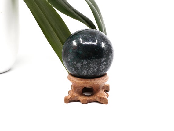 Chrysocolla Galena Stone Sphere, Polished Crystal Ball, Gemstone Sphere, Chrysocolla Crystal