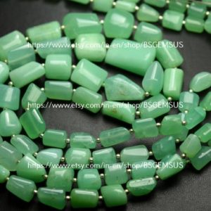 Shop Chrysoprase Chip & Nugget Beads! 8 Inch Strand,Natural Chrysoprase Smooth Nuggets Shape,Size 10-14mm | Natural genuine chip Chrysoprase beads for beading and jewelry making.  #jewelry #beads #beadedjewelry #diyjewelry #jewelrymaking #beadstore #beading #affiliate #ad