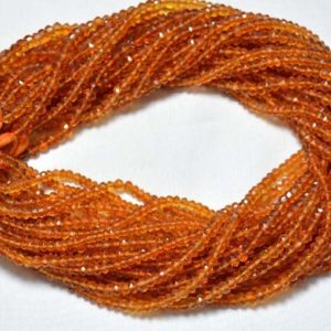 Shop Citrine Faceted Beads! Natural Yellow Citrine Faceted Rondelle Gemstone Beads 4.5mm Citrine Faceted stone Beads Center Drilled Beads Gemstone 13 inches long Strand | Natural genuine faceted Citrine beads for beading and jewelry making.  #jewelry #beads #beadedjewelry #diyjewelry #jewelrymaking #beadstore #beading #affiliate #ad