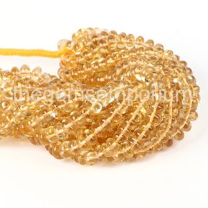 Shop Citrine Rondelle Beads! Citrine Plain Rondelle 6.5-7MM Gemstone Beads, Citrine Smooth Rondelle Beads, Citrine Beads, Citrine, Citrine Natural Gemstone Beads | Natural genuine rondelle Citrine beads for beading and jewelry making.  #jewelry #beads #beadedjewelry #diyjewelry #jewelrymaking #beadstore #beading #affiliate #ad
