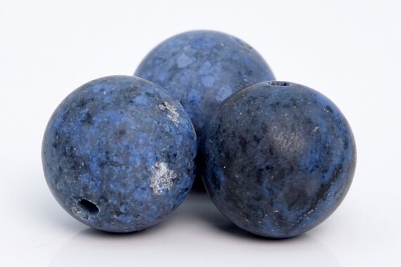 Genuine Natural Dumortierite Gemstone Beads 10mm Matte Blue Round Aaa Quality Loose Beads (105216)