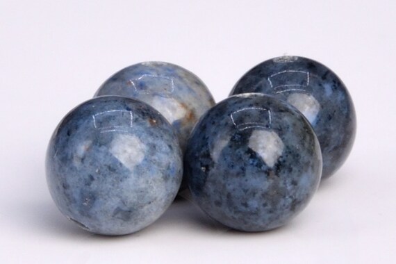 Genuine Natural Dumortierite Gemstone Beads 8mm Blue Round Aaa Quality Loose Beads (104639)