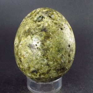 Nice  Rare Epidote Egg From Peru – 2.6" | Natural genuine stones & crystals in various shapes & sizes. Buy raw cut, tumbled, or polished gemstones for making jewelry or crystal healing energy vibration raising reiki stones. #crystals #gemstones #crystalhealing #crystalsandgemstones #energyhealing #affiliate #ad