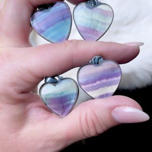 Fluorite necklace, heart necklace, boho necklace, crystal necklace, heart necklace, gift for her | Natural genuine Fluorite necklaces. Buy crystal jewelry, handmade handcrafted artisan jewelry for women.  Unique handmade gift ideas. #jewelry #beadednecklaces #beadedjewelry #gift #shopping #handmadejewelry #fashion #style #product #necklaces #affiliate #ad