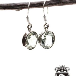 Shop Green Amethyst Earrings! Deal of the Day! Genuine Finnish Green Amethyst Prasiolite (NOT dyed or heat treated) 925 SOLID Sterling Silver Earrings E110 | Natural genuine Green Amethyst earrings. Buy crystal jewelry, handmade handcrafted artisan jewelry for women.  Unique handmade gift ideas. #jewelry #beadedearrings #beadedjewelry #gift #shopping #handmadejewelry #fashion #style #product #earrings #affiliate #ad