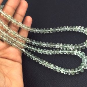 Shop Green Amethyst Beads! 1 Strand Natural Green Amethyst Beads,Faceted Rondelle Beads,5.5-8.5mm Beads,13" Long,AAA Quality,Wholesale,Faceted Beads,AAA Beads,Strand | Natural genuine faceted Green Amethyst beads for beading and jewelry making.  #jewelry #beads #beadedjewelry #diyjewelry #jewelrymaking #beadstore #beading #affiliate #ad