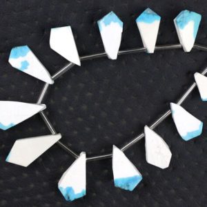 Shop Howlite Chip & Nugget Beads! 1 Strand Howlite Gemstone,12 Pcs Uneven Fancy Shape Rough,Size 10×15-13×24 MM Raw Beads,Making Howlite Semi Precious Stone Jewelry Wholesale | Natural genuine chip Howlite beads for beading and jewelry making.  #jewelry #beads #beadedjewelry #diyjewelry #jewelrymaking #beadstore #beading #affiliate #ad