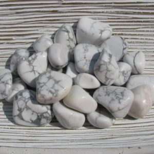 Howlite – Tumbled Stones – White Howlite – Howlite Crystal – Tumbled Howlite – Calming Stone – Memory Stone – Anxiety Stone – Chakra Stone | Natural genuine stones & crystals in various shapes & sizes. Buy raw cut, tumbled, or polished gemstones for making jewelry or crystal healing energy vibration raising reiki stones. #crystals #gemstones #crystalhealing #crystalsandgemstones #energyhealing #affiliate #ad