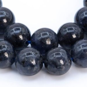 Shop Iolite Round Beads! 43 / 21 Pcs- 9MM Dark Blue Iolite Beads Grade A+ Genuine Natural Round Gemstone Loose Beads (116517) | Natural genuine round Iolite beads for beading and jewelry making.  #jewelry #beads #beadedjewelry #diyjewelry #jewelrymaking #beadstore #beading #affiliate #ad