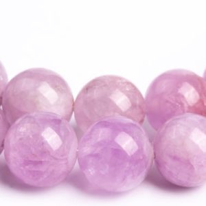 Shop Kunzite Round Beads! Genuine Natural Kunzite Gemstone Beads 10MM Purple Pink Round AAA Quality Loose Beads (116885) | Natural genuine round Kunzite beads for beading and jewelry making.  #jewelry #beads #beadedjewelry #diyjewelry #jewelrymaking #beadstore #beading #affiliate #ad