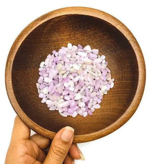 Kunzite Crystal (100g) Tumbled Kunzite, Pink Kunzite, Purple Kunzite Chips, Mini Crystal Gravel, Kunzite Stone, Natural Bulk Gemstone Lot